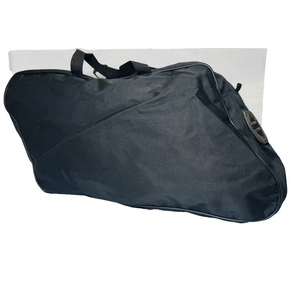 Harley-Davidson Angled Touring Bag Black Soft‎ Motorcycle Luggage Zipper Canvas